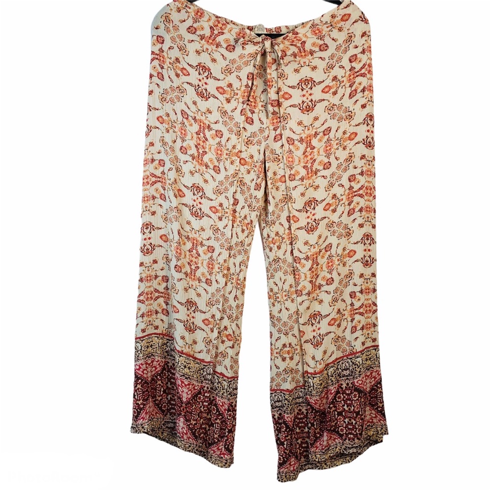 SKY AND SPARROW Floral Womens Wrap Pants Size L